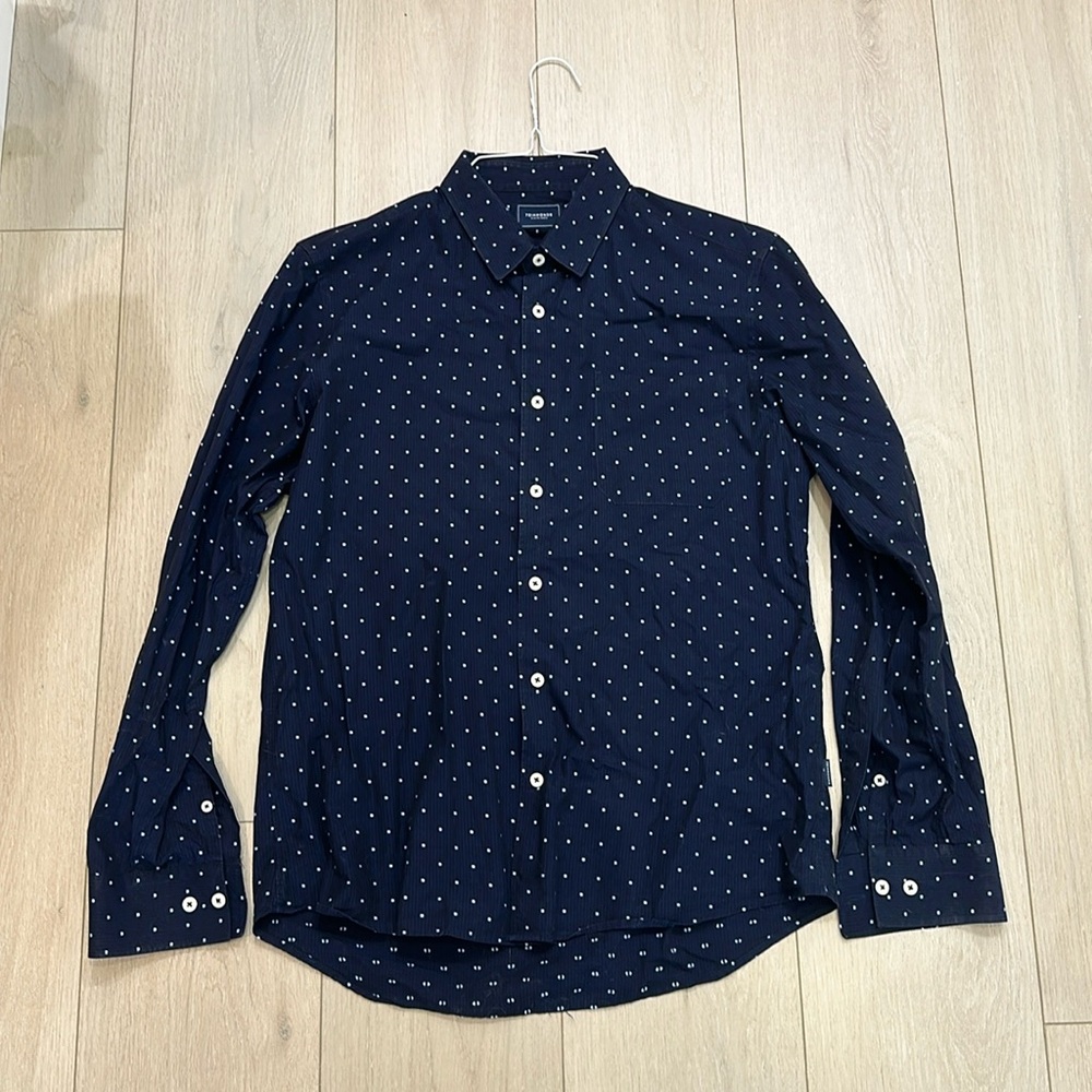 Men’s 7 diamonds button down shirt